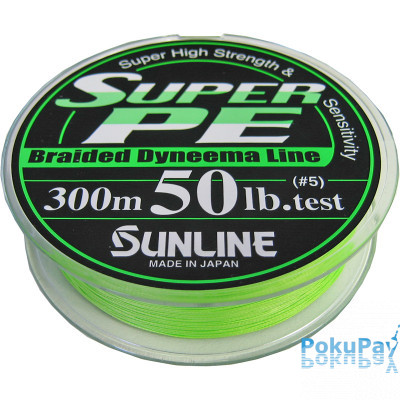 Шнур Sunline New Super PE Light Green 150m #0.4/0.104mm 4LB/2kg