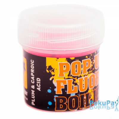 Бойлы CCBaits Fluoro Pop-Ups Plum Caproic Acid 10mm 15шт (CCB001926)