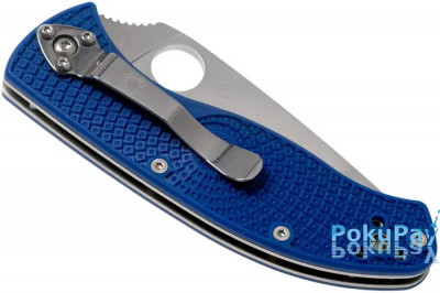 Нож Spyderco Tenacious blue полусеррейтор