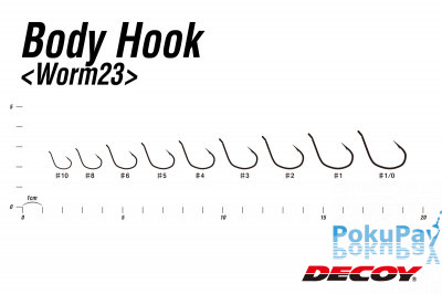 Гачок Decoy Worm23 Body Hook 03, 9 шт