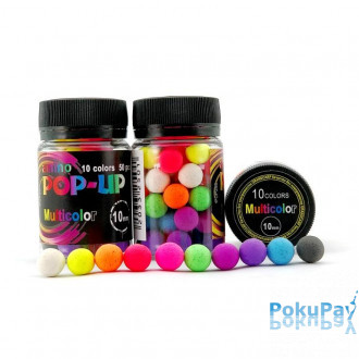 Бойли Grandcarp Amino POP-UP Multicolor 10 colors 10mm 50шт (PUP250)