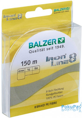 Balzer Iron Line 8x Yellow 150м 0.21мм 15,4кг (12661 021)
