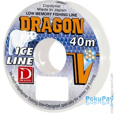 Dragon Леска зимняя ICE 0.14mm 40m (10шт)