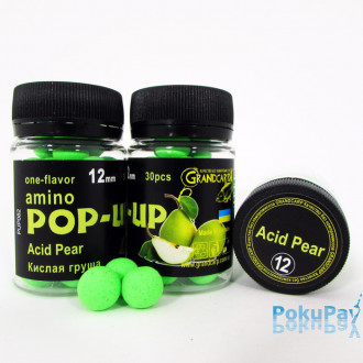 Бойли плаваючі Grandcarp Amino Pop-Up Acid Pear (Кисла Груша) 12mm 30шт (PUP082)