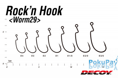 Гачок Decoy Worm29 Rockn Hook 02, 9 шт