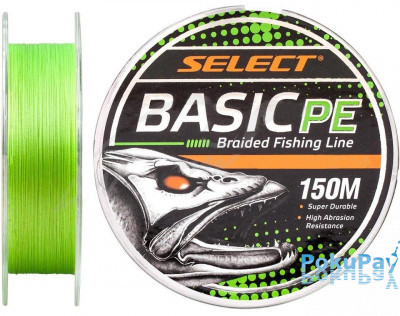 Шнур Select Basic PE Light Green 150m 0.04mm 5LB/2.5kg