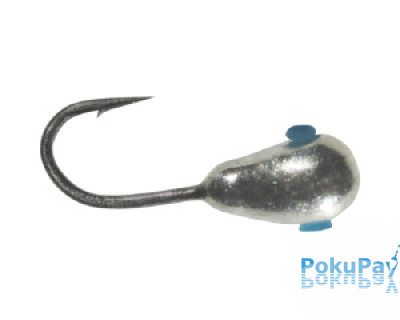 Shark Капля с отверстием 0,15г диам. 2 мм крючок D20 ц:серебро