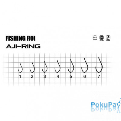 Крючок Fishing ROI Aji-Ring №1 15шт (147-08-001)