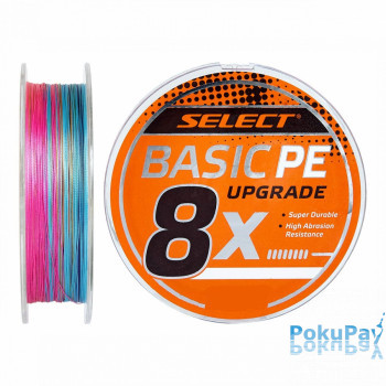 Шнур Select Basic PE 8x 150m разноцветный #1.5/0.18mm 22lb/10kg