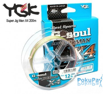 Шнур YGK Super Jig Man X4 200m #0.6/12lb