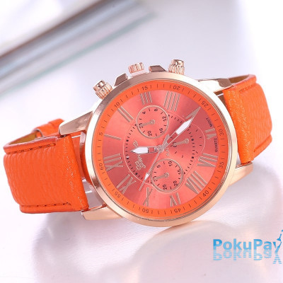 Жіночий годинник Geneva Platinum Orange
