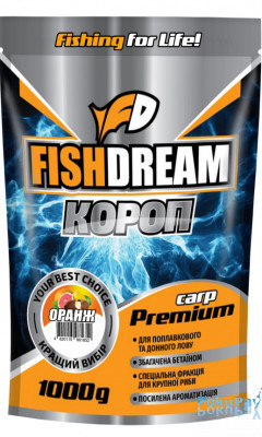 Прикормка FishDream Premium Карп Оранж 1кг