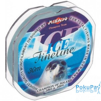 Волосінь Mikado Fineline Ice 30m 0.12mm 2.1kg сірий