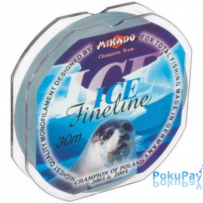 Волосінь Mikado Fineline Ice 30m 0.12mm 2.1kg сірий