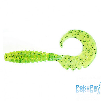 Твістер FishUP Fancy Grub 1 #026 - Flo Chartreuse/Green 12шт