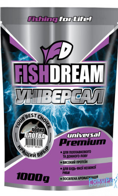 Прикормка FishDream Premium Универсал Черная Плотва 1кг