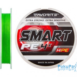 Шнур Favorite Smart PE Light Green 4x 150m #0.5/0.117mm 3.6kg