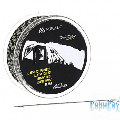 Материал Mikado Lead Free Leader 10m 40lbs + игла (AMC-LFL40)