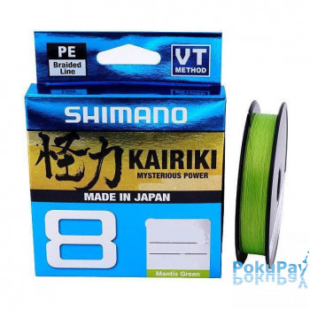 Шнур Shimano Kairiki 8 PE Mantis Green 150m 0.16mm 10.3kg