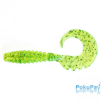 Твістер FishUP Fancy Grub 2 #026 - Flo Chartreuse/Green 10шт