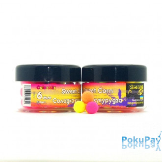 Бойли плаваючі Grandcarp Amino Pop-Up ColorMix Sweet Сorn (Солодка кукурудза) 6mm 50 шт (PUP615)
