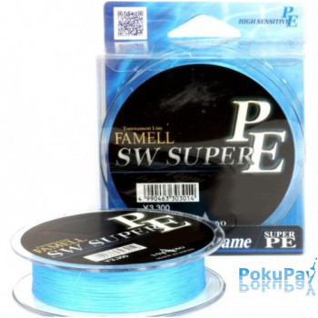 Шнур Yamatoyo SW Super PE Blue-Pe 150m #0.8 12lbs синій
