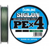 Шнур Sunline Siglon PE х4 300m темн-зеленый #1.2/0.187mm 20lb/9.2kg