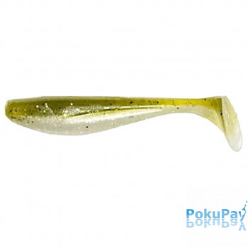 Віброхвіст FishUP Wizzle Shad 5 #202 - Green Pumpkin/Pearl 4шт