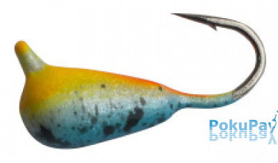 Shark Капля с ушком 0,267г диам. 2,5 мм крючок D18 ц: оранжево-синий