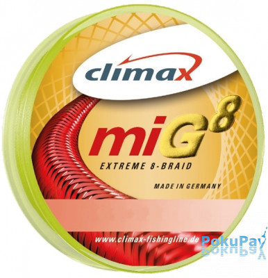 Шнур Climax miG8 Braid Fluo-Yellow SB 135m 0.08mm 6.5kg (9352-10135-008)