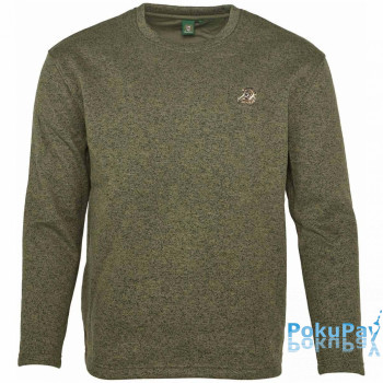 Пуловер Orbis Textil Herrenpullover Strick-Fleece S оливковий