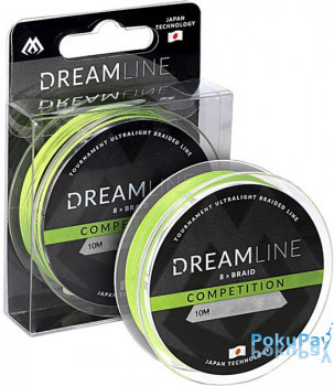 Шнур Mikado Dream Line Competition 10m 0.18mm 18.32kg fluo green (ZDL000FG-10-018)
