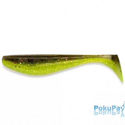Віброхвіст FishUP Wizzle Shad 2 #203 Green Pumpkin/Flo Chartreuse 10шт