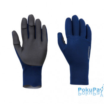 Рукавички Shimano Chloroprene EXS 3 Cover Gloves L blue