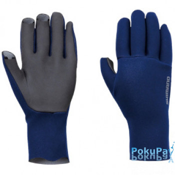 Рукавички Shimano Chloroprene EXS 3 Cut Gloves L blue