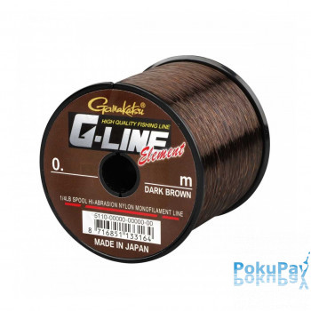 Волосінь Gamakatsu G-Line Element Dark Brown 1855m 0.26mm, 5.00kg коричневий