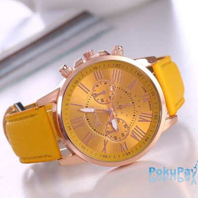Жіночий годинник Geneva Platinum Yellow
