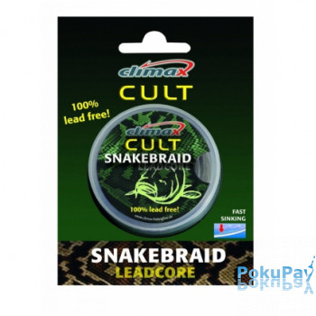 Ледкор Climax Cult Snake Braid 10m 40lb weed без свинцю