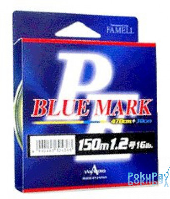 Шнур Yamatoyo PE BLUE MARK 150m No. 0.4(5lb) FLUO YELLOW