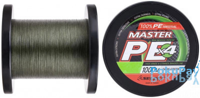 Шнур Select Master PE Dark Green X4 1000m 0.08mm 11kg