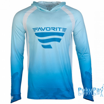Реглан Favorite Hooded Jersey F Logo M блакитний