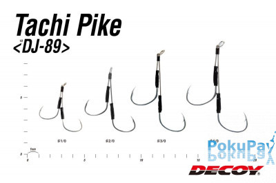 Гачок Decoy DJ-89 Tachi Pike №2/0, 2 шт