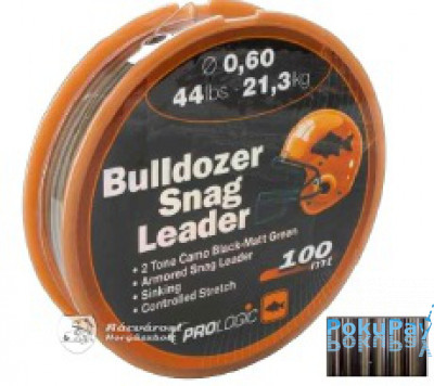 Шоклидер Prologic Bulldozer Snag Leader 100m 24lbs 11.0kg 0.40mm Camo
