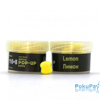 Бойли плаваючі Grandcarp Amino Pop-Up Lemon (Лимон) 10*8mm 15шт (PUP472)