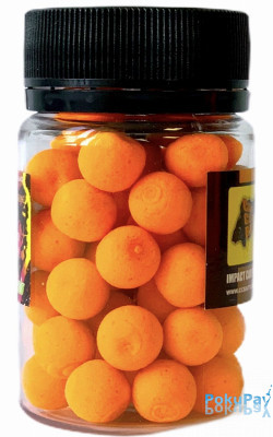Бойлы CCBaits Fluoro Pop-Ups Squid Orange (Кальмар Апельсин) 10mm 20g