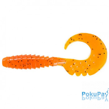 Твістер FishUP Fancy Grub 2.5 #049 - Orange Pumpkin/Black 10шт