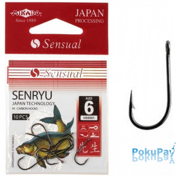 Крючок Mikado Sensual Senryu №12 10шт black nickel (HS9501-12B)