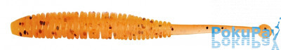 Слаг Lucky John Spanky Worm 3,2 Electric Orange 10шт (140161-036)