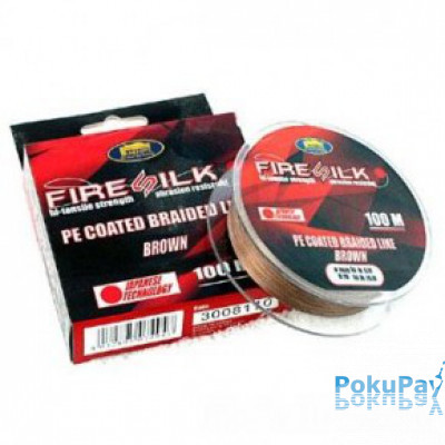 Шнур Lineaeffe Fire Silk PE Coated 100м 0,08мм FishTest-8,05кг Made in Japan (3008108)