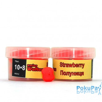 Grandcarp Amino Wafters Strawberry (Полуниця) 10•8mm 15шт (WBB092)